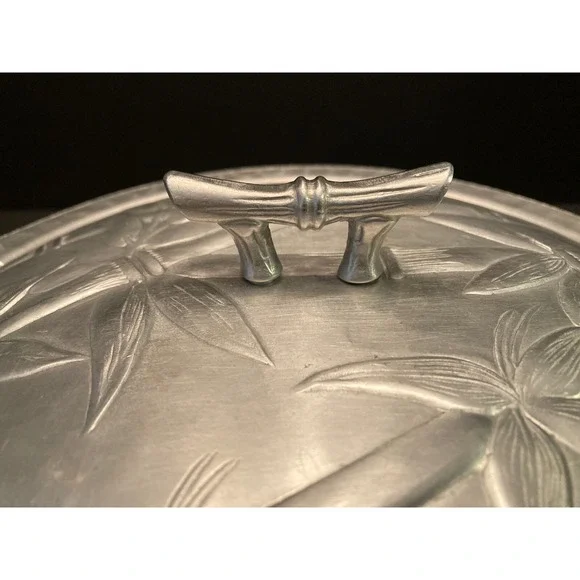 Vintage Everlast Aluminum "Bali Bamboo" 1948-1959 Casserole w/ Pyrex Insert MCM - Picture 14 of 15